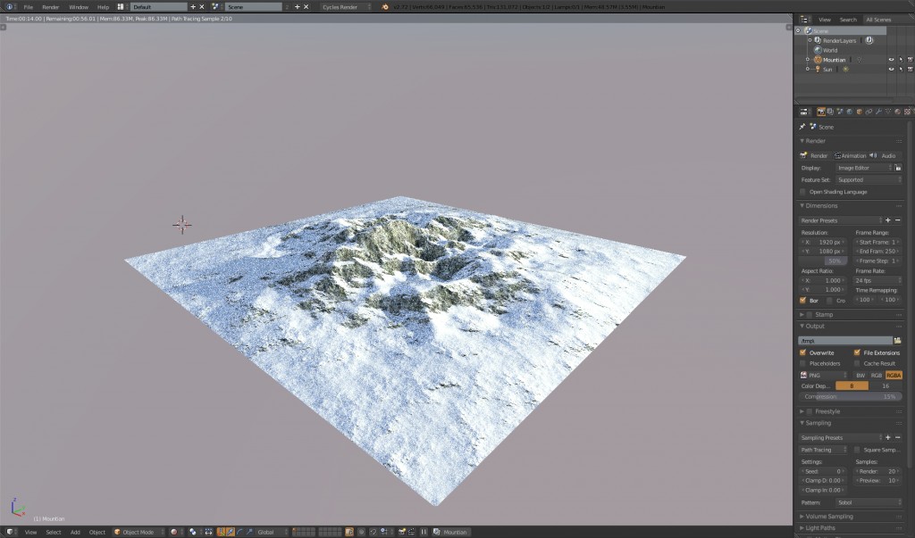 Cycles Mountain Shader Vol. 1 preview image 1